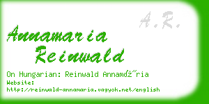 annamaria reinwald business card